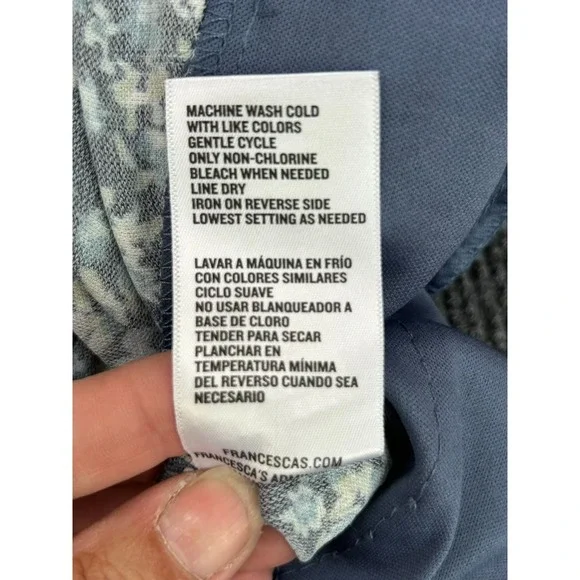 NWT Francesca's Alexa Ditsy Floral Print Jumpsuit XS Wide Leg Spring Easter Boho - Picture 16 of 16